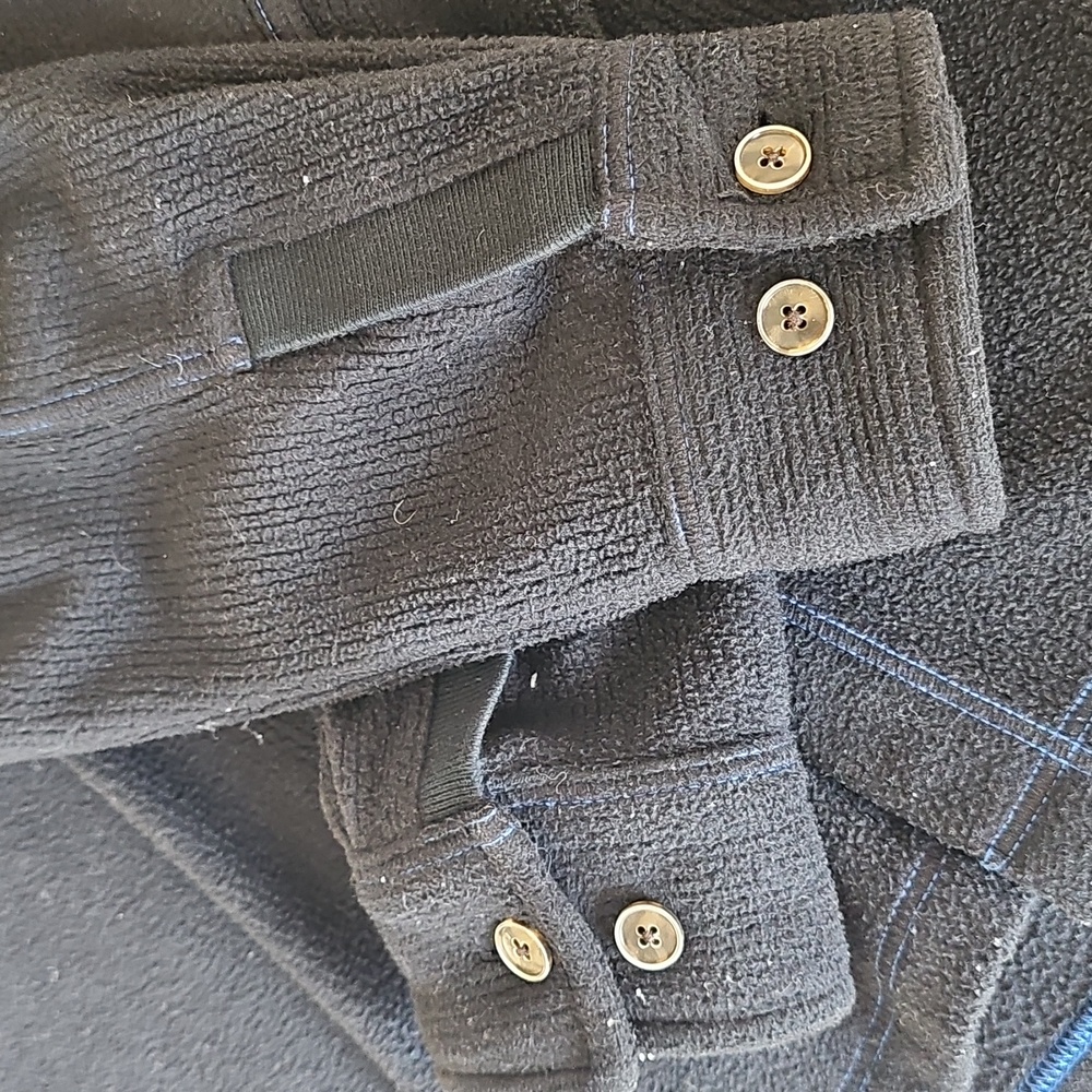 Tommy Bahama Men's Black Fleece Shirt Jacket Medium - Picture 4 of 13